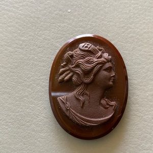 Beautiful brown stone cameo piece